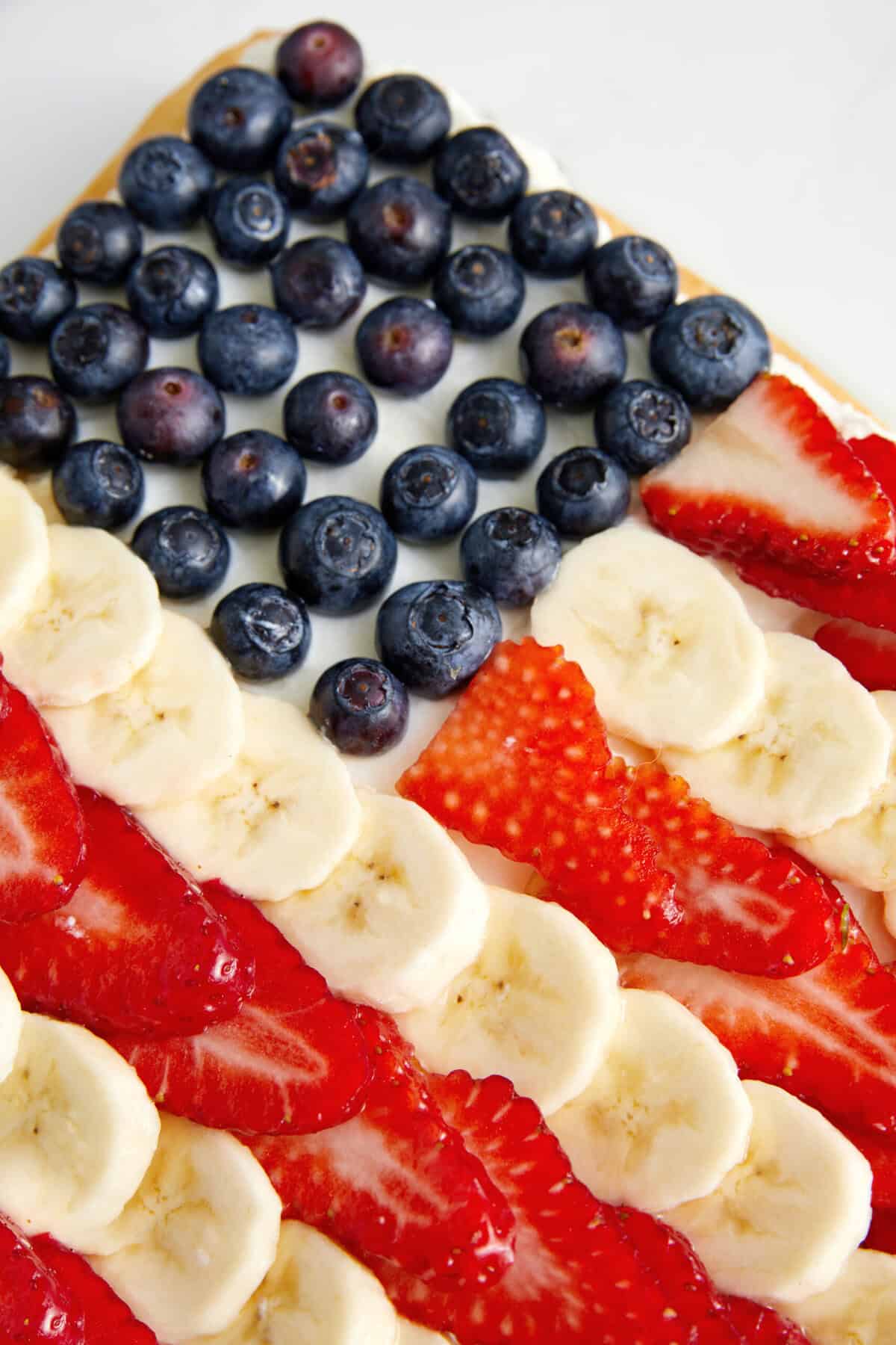4th of July Fruit Pizza - foodfaithfitness