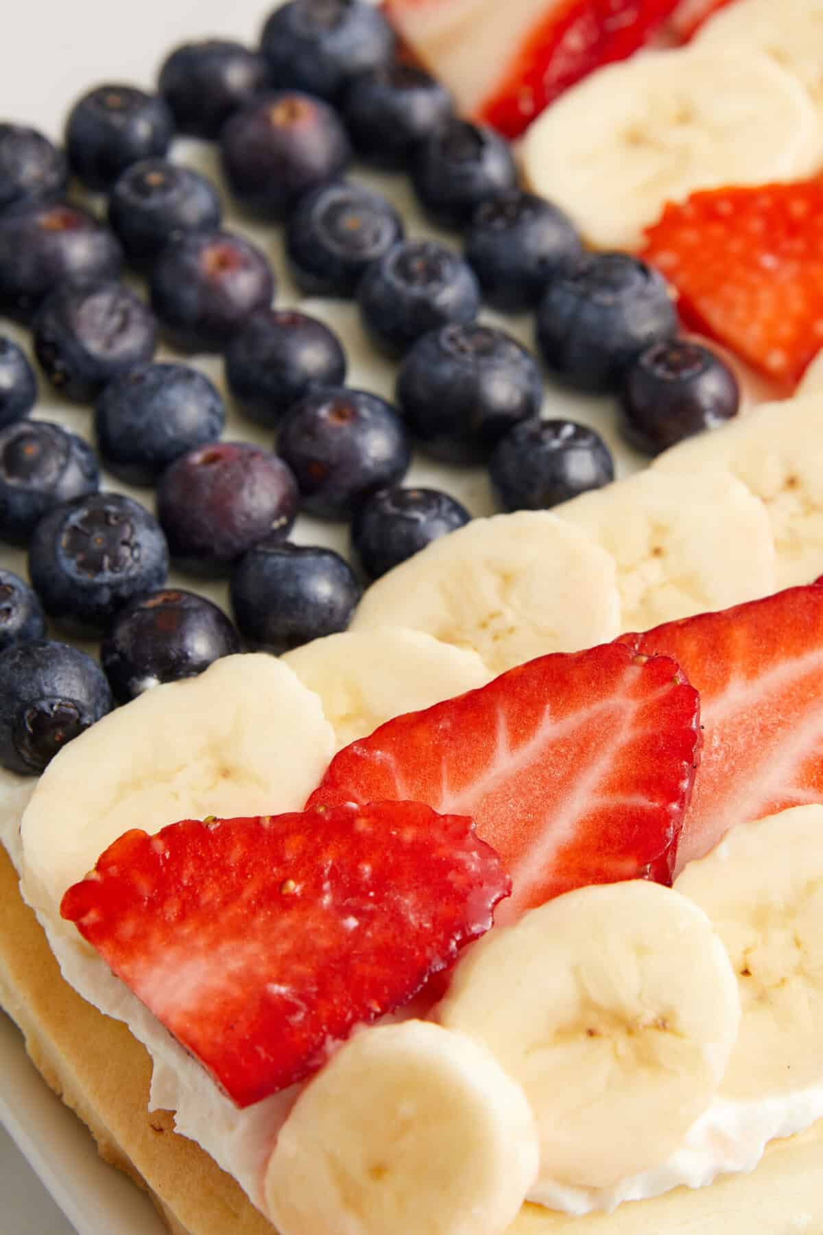 4th of July Fruit Pizza - foodfaithfitness