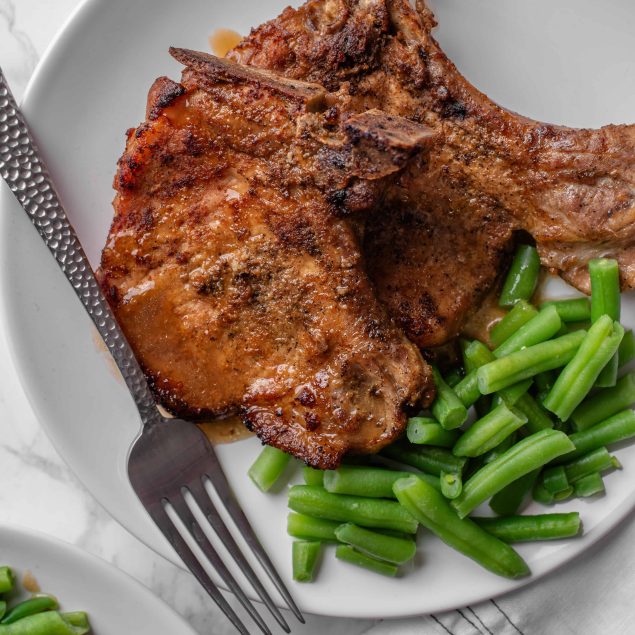 Instant Pot Bone in Pork Chops - foodfaithfitness