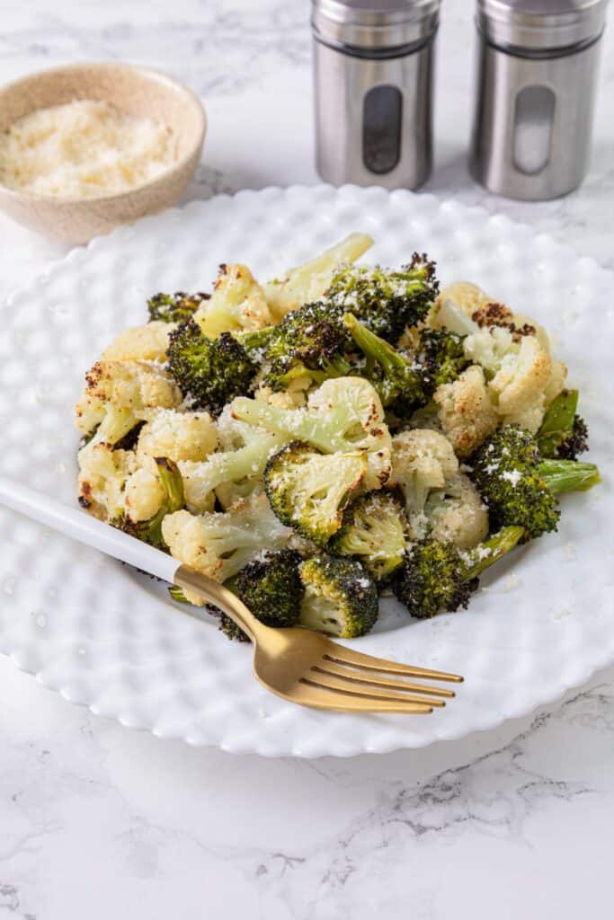 Roasted Broccoli and Cauliflower