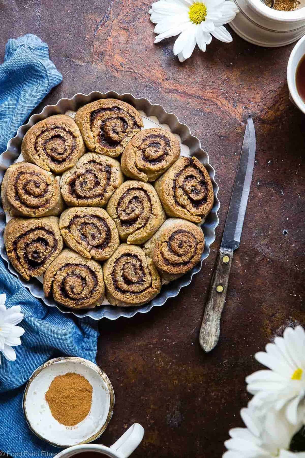 The Best Paleo Cinnamon Rolls - These gluten free cinnamon rolls are a simple, wholesome remake of the classic baked good that you can't even tell is healthy, and gluten/dairy free! SO soft, fluffy and YUMMY! | #Foodfaithfitness | #Paleo #Glutenfree #Healthy #Dairyfree #Cinnamonrolls The Best Almond Flour Paleo Cinnamon Rolls - These gluten free cinnamon rolls are a simple, wholesome remake of the classic baked good that you can't even tell is healthy, and gluten/dairy free! SO soft, fluffy and YUMMY! | #Foodfaithfitness | #Paleo #Glutenfree #Healthy #Dairyfree #Cinnamonrolls