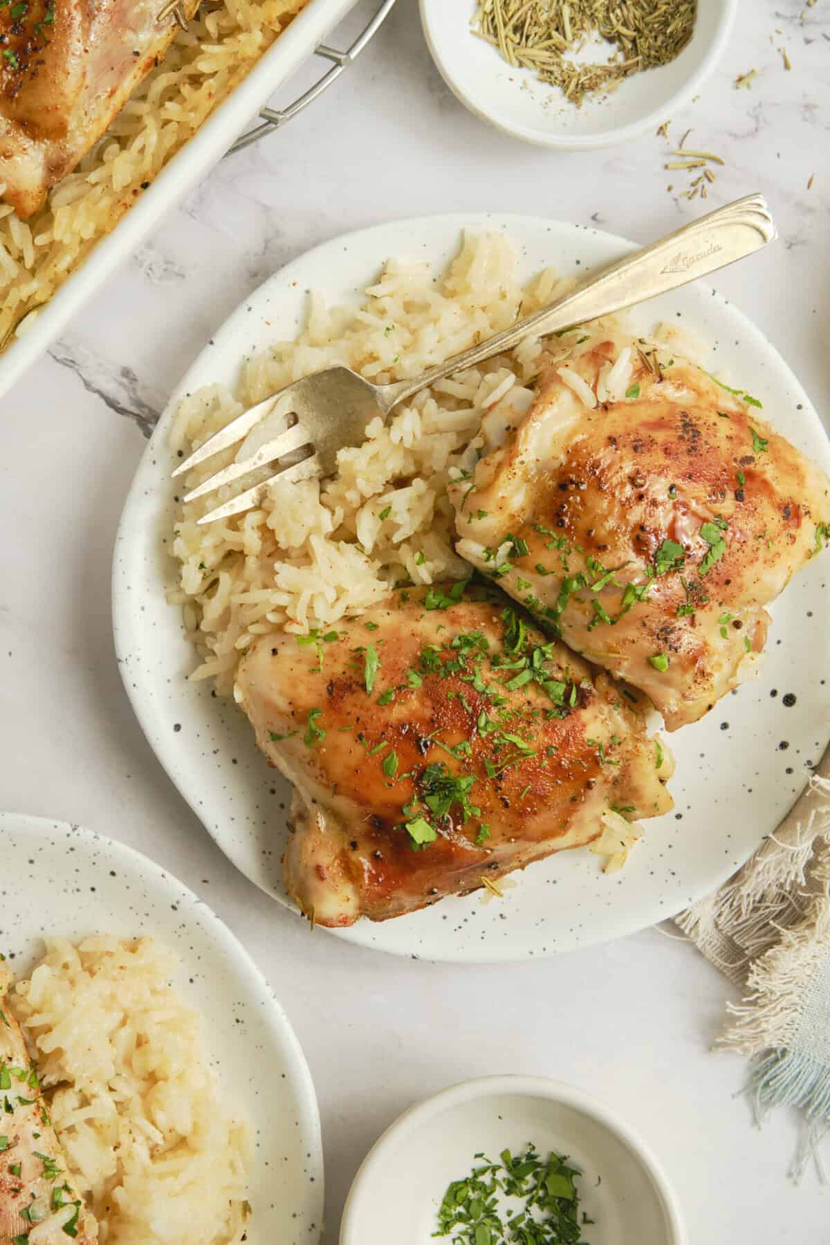 Baked Chicken and Rice - foodfaithfitness