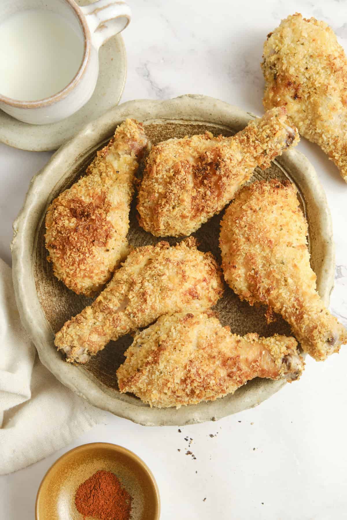 Breaded Chicken Drumsticks - foodfaithfitness