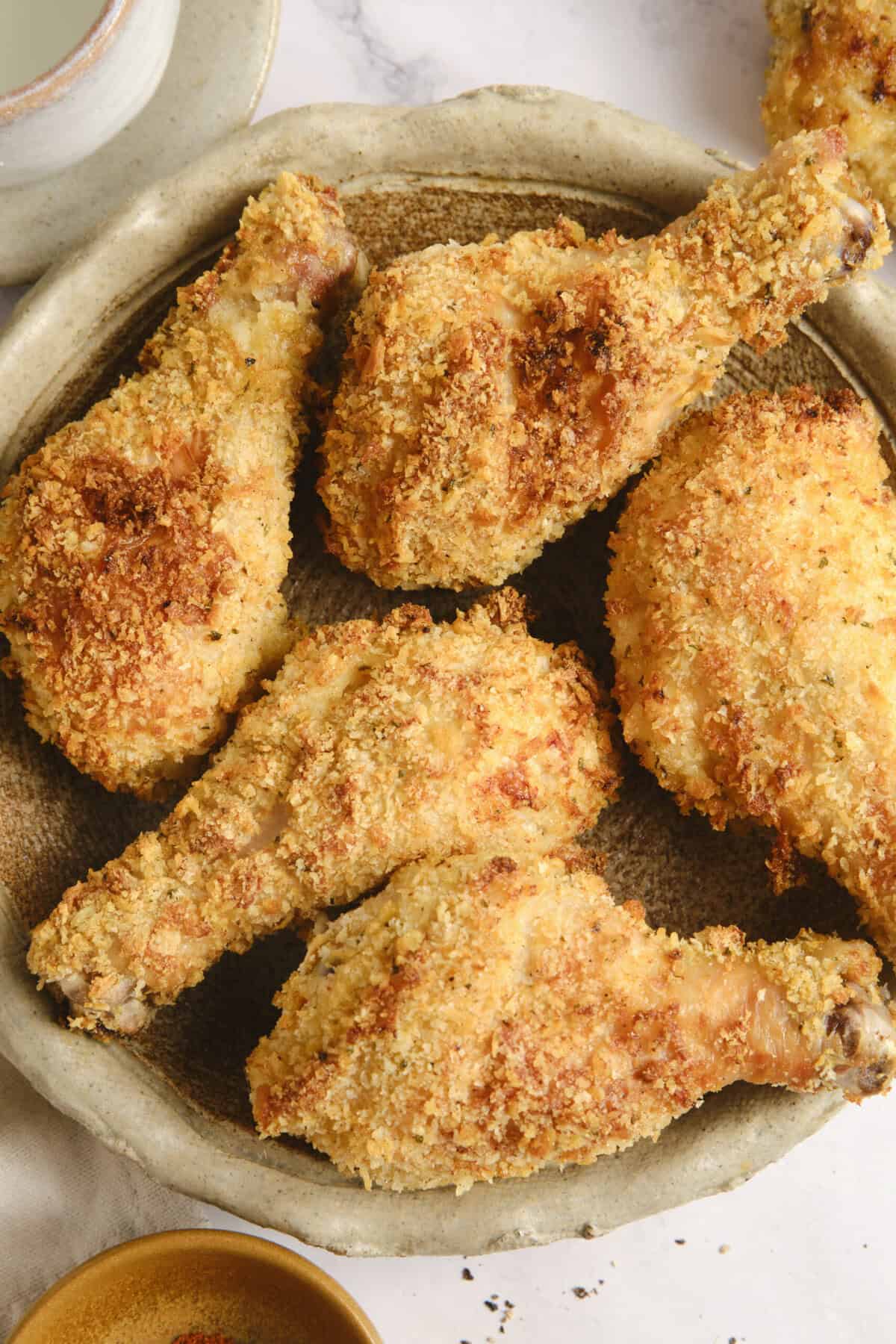 Breaded Chicken Drumsticks - foodfaithfitness