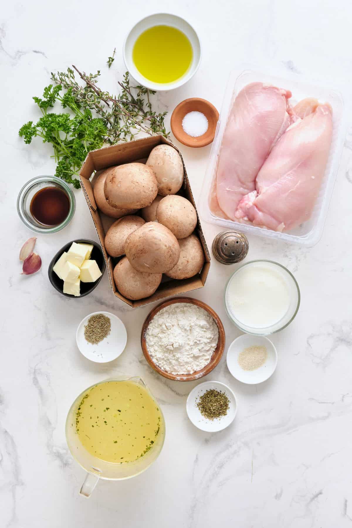 Chicken with Mushroom Gravy - foodfaithfitness
