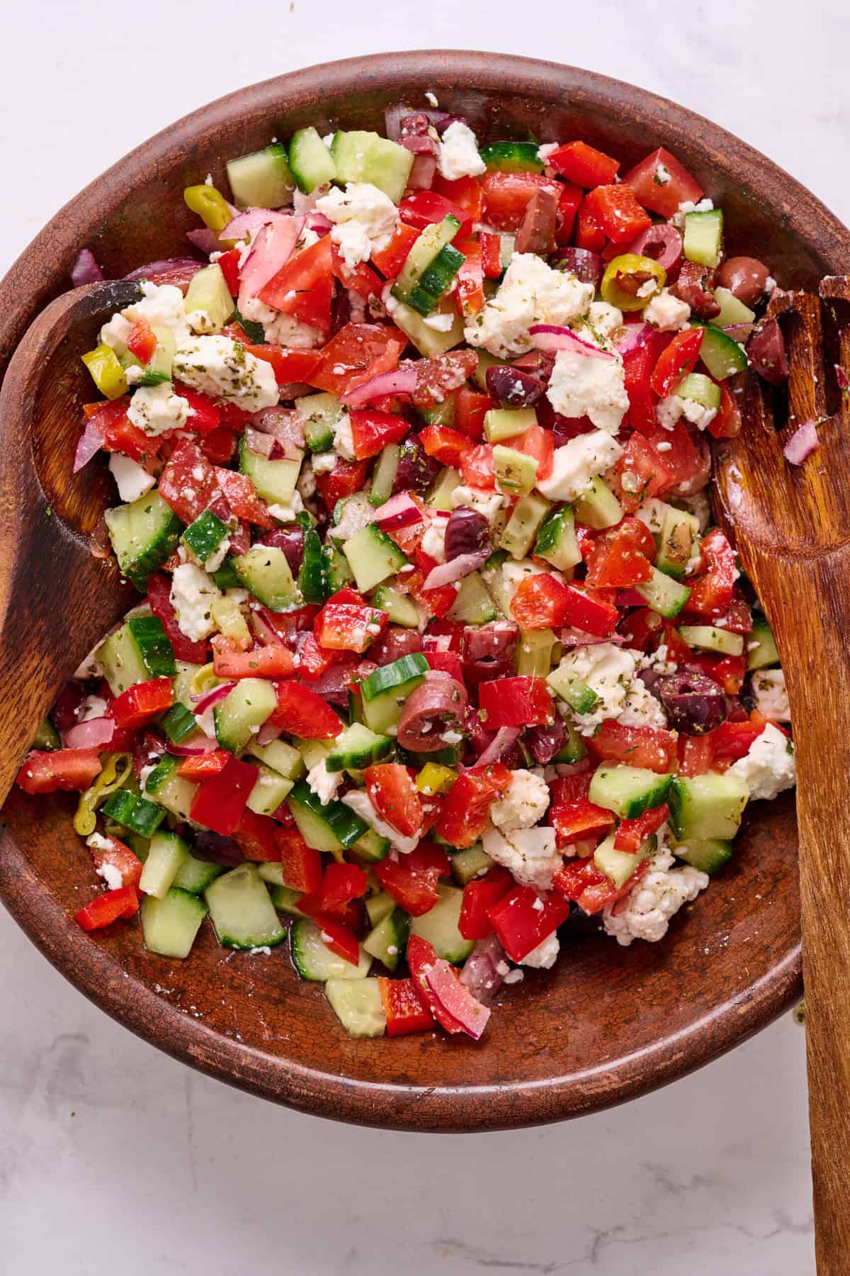Chopped Greek Salad - foodfaithfitness