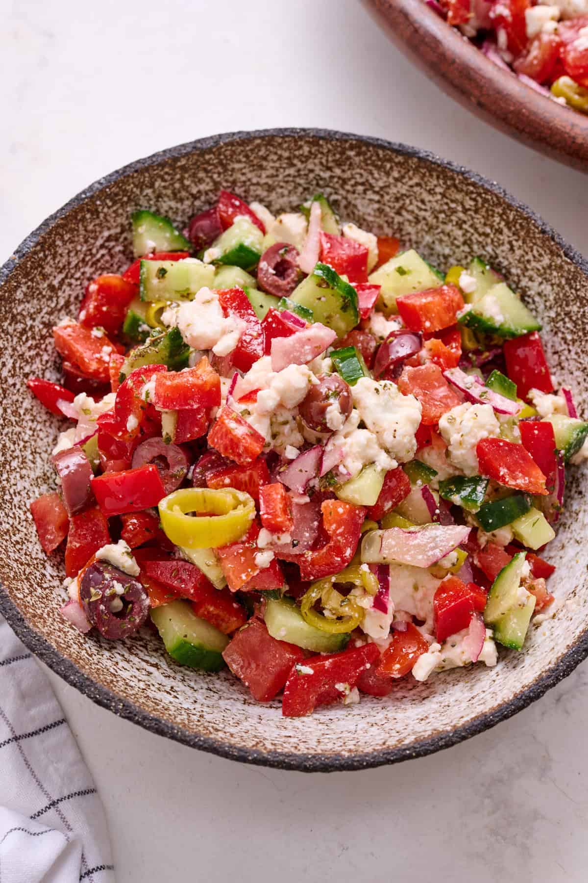 Chopped Greek Salad - foodfaithfitness