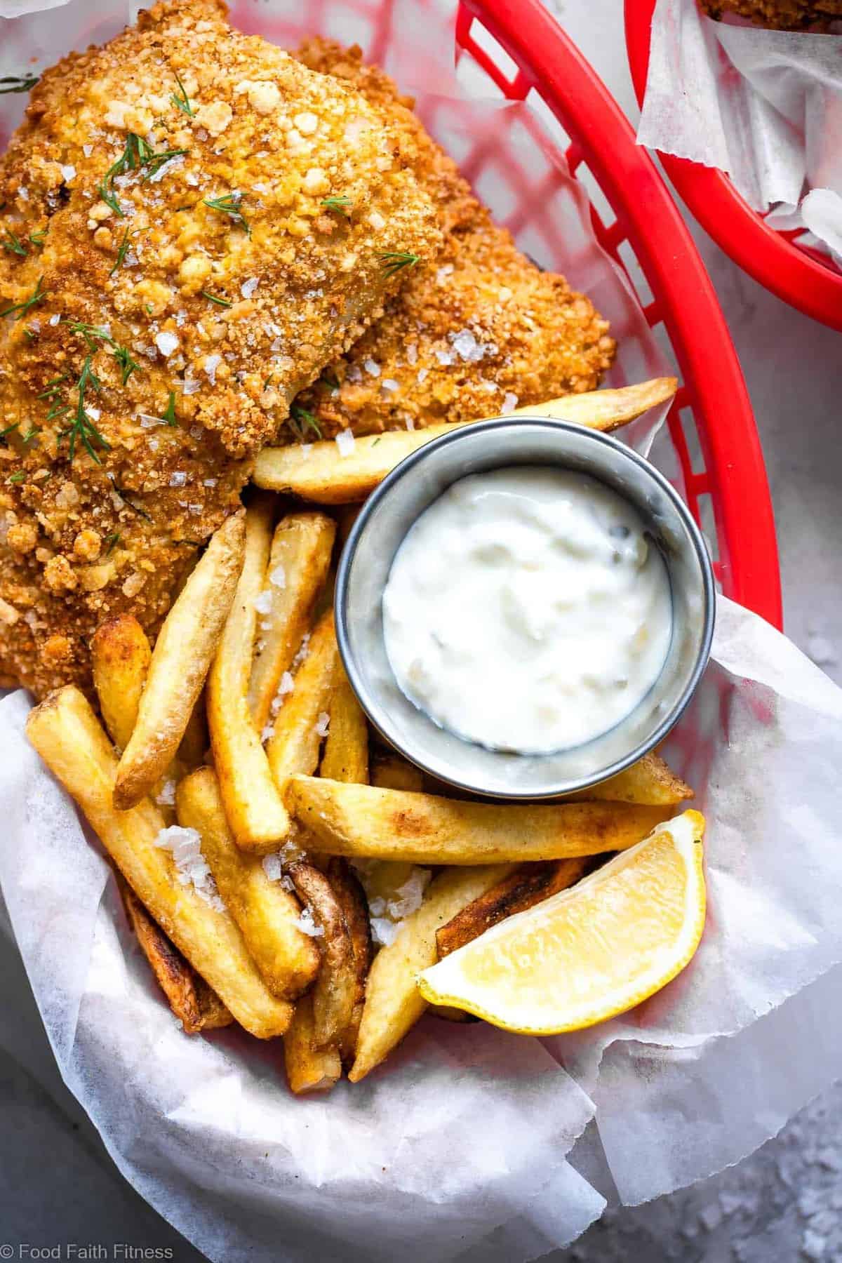 Crispy Air Fried Fish - SO easy to make and you will never believe it's oil free! Serve it with a healthy Greek yogurt tartar sauce for a dinner that is only 200 calories, 2 Freestyle points and protein packed! | #Foodfaithfitness | #Glutenfree #Healthy #Airfryer #Nutfree #WeightWatchers Crispy Air Fried Fish - SO easy to make and you will never believe it's oil free! Serve it with a healthy Greek yogurt tartar sauce for a dinner that is only 200 calories, 2 Freestyle points and protein packed! | #Foodfaithfitness | #Glutenfree #Healthy #Airfryer #Nutfree #WeightWatchers