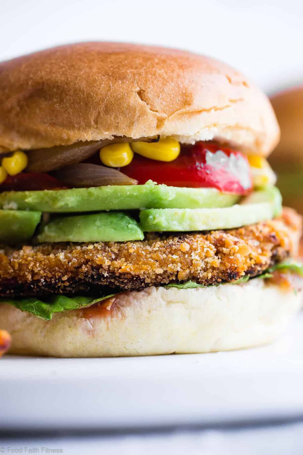 Mexican Sweet Potato Veggie Burgers - These easy homemade sweet potato veggie burgers are made from sweet potatoes coated with crunchy panko and finished with creamy avocado and grilled vegetables! Gluten free, vegan friendly and SERIOUSLY amazing! | #Foodfaithfitness | #Glutenfree #Vegan #Healthy #Veggieburger #DairyFree Mexican Sweet Potato Veggie Burgers - These easy homemade sweet potato veggie burgers are made from sweet potatoes coated with crunchy panko and finished with creamy avocado and grilled vegetables! Gluten free, vegan friendly and SERIOUSLY amazing! | #Foodfaithfitness | #Glutenfree #Vegan #Healthy #Veggieburger #DairyFree