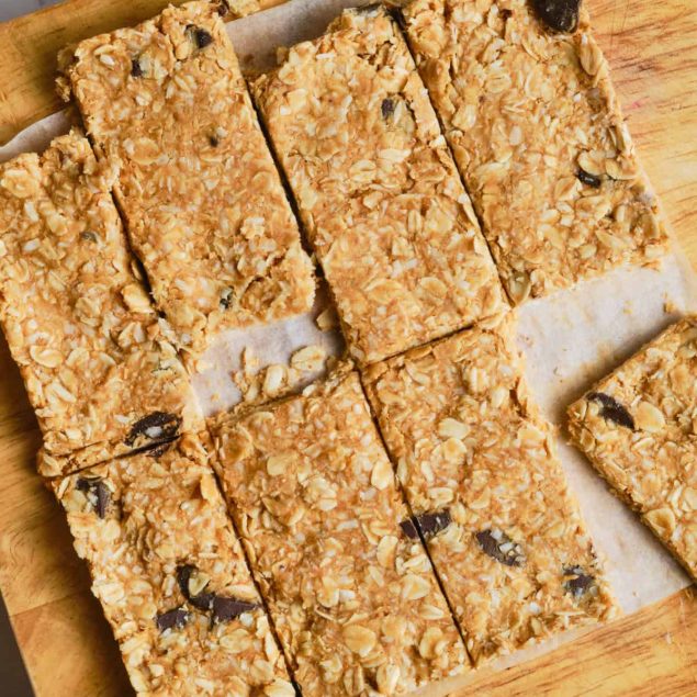 Granola bar picture from above