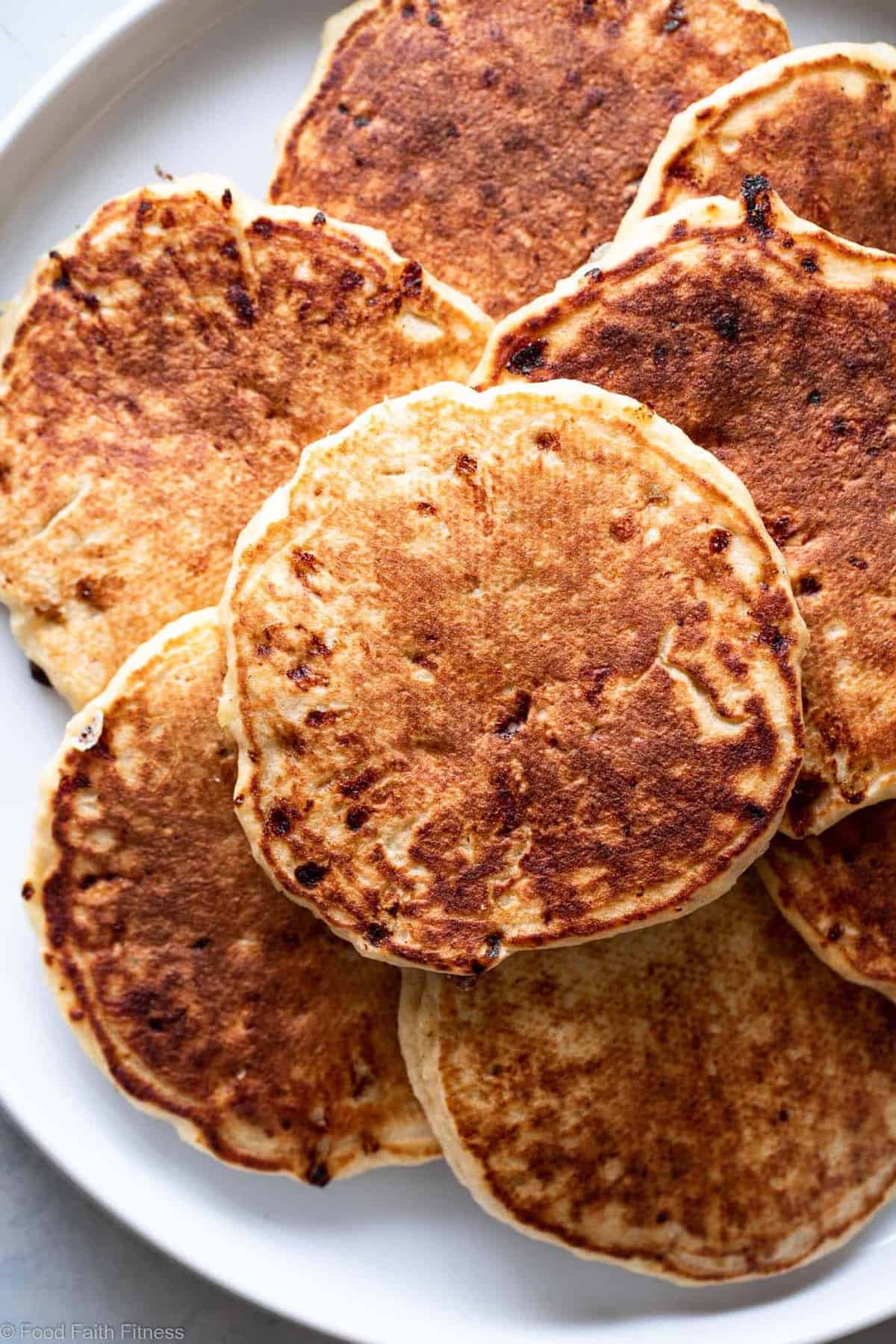 Fluffy Cottage Cheese Pancakes - These easy pancakes naturally gluten free and protein packed! Make them ahead for healthy breakfasts or make them on weekends! Great for kids and adults. | #Foodfaithfitness | #Glutenfree #healthy #breakfast #pancakes Cottage Cheese Pancakes Recipe - These easy pancakes naturally gluten free and protein packed! Make them ahead for healthy breakfasts or make them on weekends! Great for kids and adults. | #Foodfaithfitness |