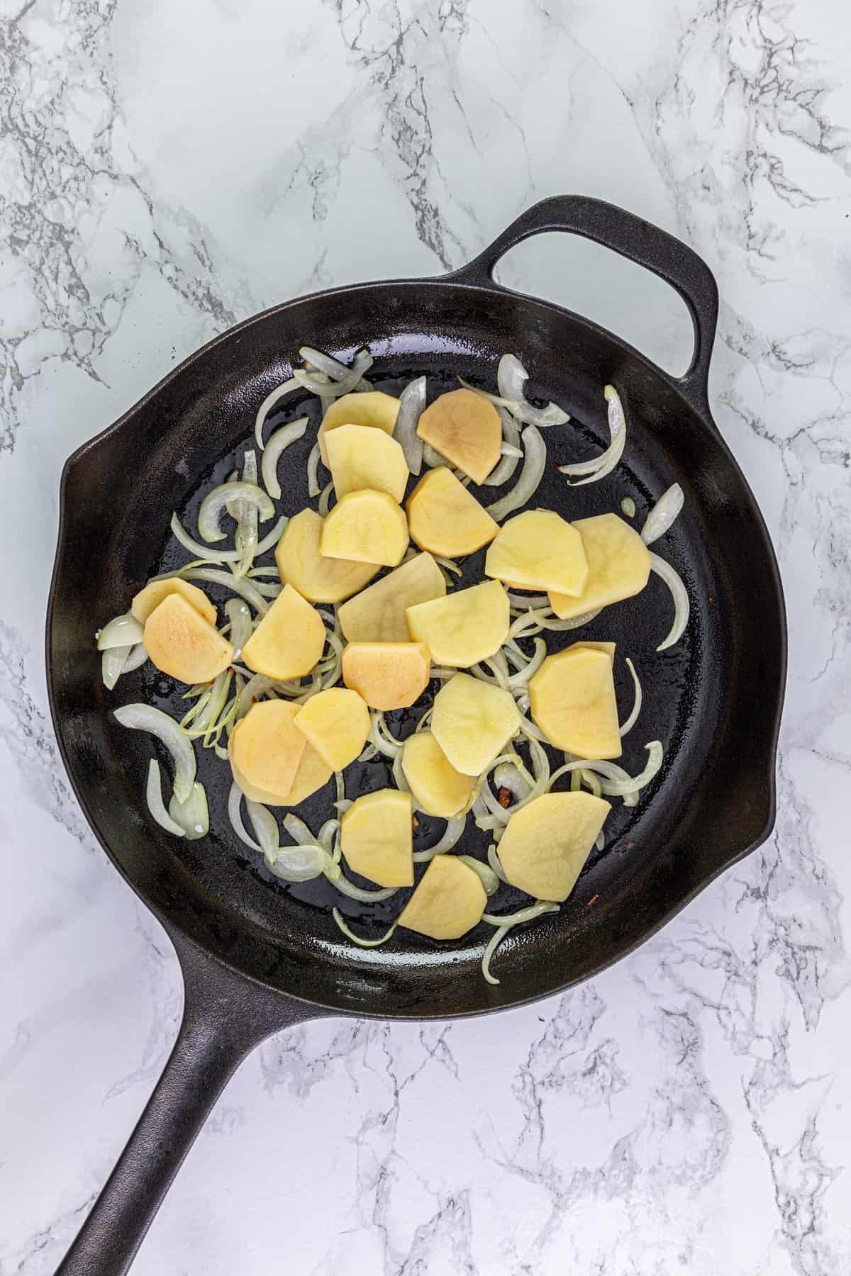 Fried Cabbage and Potatoes