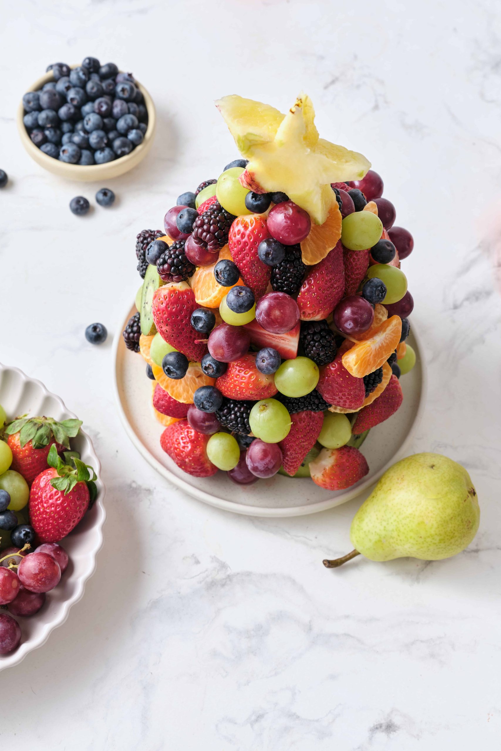 Fruit Christmas Tree - foodfaithfitness