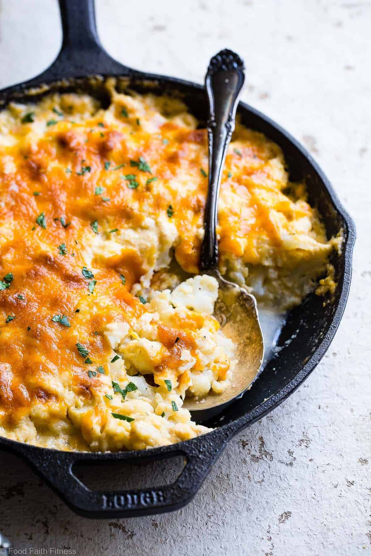 Keto Baked Cauliflower Au Gratin - This easy, healthy and keto friendly Low Carb Baked Cauliflower Au Gratin is a gluten free, delicious side dish that even the pickiest of eaters will love! Only 6 ingredients and SO cheesy! | #Foodfaithfitness | #Keto #lowcarb #Glutenfree #Healthy #Grainfree Keto Baked Cauliflower Au Gratin - This easy, healthy and keto friendly Low Carb Baked Cauliflower Au Gratin is a gluten free, delicious side dish that even the pickiest of eaters will love! Only 6 ingredients and SO cheesy! | #Foodfaithfitness | #Keto #lowcarb #Glutenfree #Healthy #Grainfree