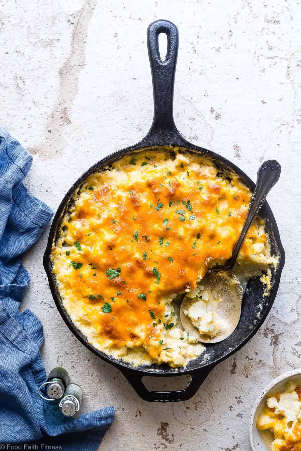Keto Baked Cauliflower Au Gratin - This easy, healthy and keto friendly Low Carb Baked Cauliflower Au Gratin is a gluten free, delicious side dish that even the pickiest of eaters will love! Only 6 ingredients and SO cheesy! | #Foodfaithfitness | #Keto #lowcarb #Glutenfree #Healthy #Grainfree Keto Baked Cauliflower Au Gratin Recipe - This easy, healthy and keto friendly Low Carb Baked Cauliflower Au Gratin is a gluten free, delicious side dish that even the pickiest of eaters will love! Only 6 ingredients and SO cheesy! | #Foodfaithfitness | #Keto #lowcarb #Glutenfree #Healthy #Grainfree