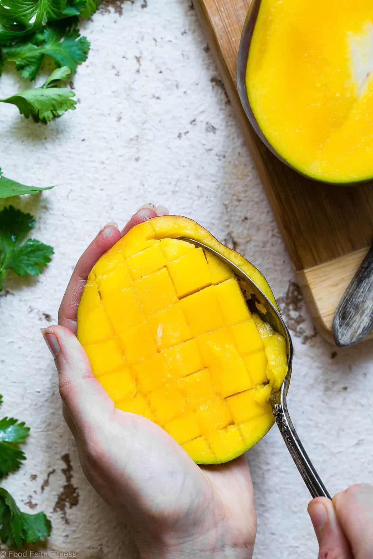 Thai Mango Avocado Salad with Grilled Sweet Potatoes - Loaded with sweet mango, tangy lime juice and creamy avocado, this is an EASY, healthy summer side that is sure to please! Gluten free, vegan, paleo and whole30 friendly too! | #Foodfaithfitness | #Whole30 #Glutenfree #Vegan #Paleo #Dairyfree Thai Mango Avocado Salad with Grilled Sweet Potatoes - Loaded with sweet mango, tangy lime juice and creamy avocado, this is an EASY, healthy summer side that is sure to please! Gluten free, vegan, paleo and whole30 friendly too! | #Foodfaithfitness | #Whole30 #Glutenfree #Vegan #Paleo #Dairyfree