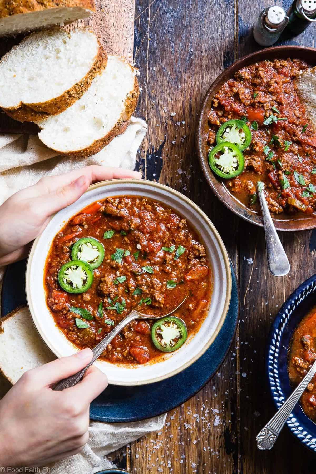 Instant Pot Whole30 Keto Chili - This paleo chili is a meat lovers dream! It's the easiest healthy weeknight dinner that the whole family will love and it freezes great for leftovers or meal prep! | #Foodfaithfitness | #Keto #Lowcarb #Paleo #Whole3o #InstantPot Instant Pot Whole30 Keto Chili - This paleo chili is a meat lovers dream! It's the easiest healthy weeknight dinner that the whole family will love and it freezes great for leftovers or meal prep! | #Foodfaithfitness | #Keto #Lowcarb #Paleo #Whole3o #InstantPot