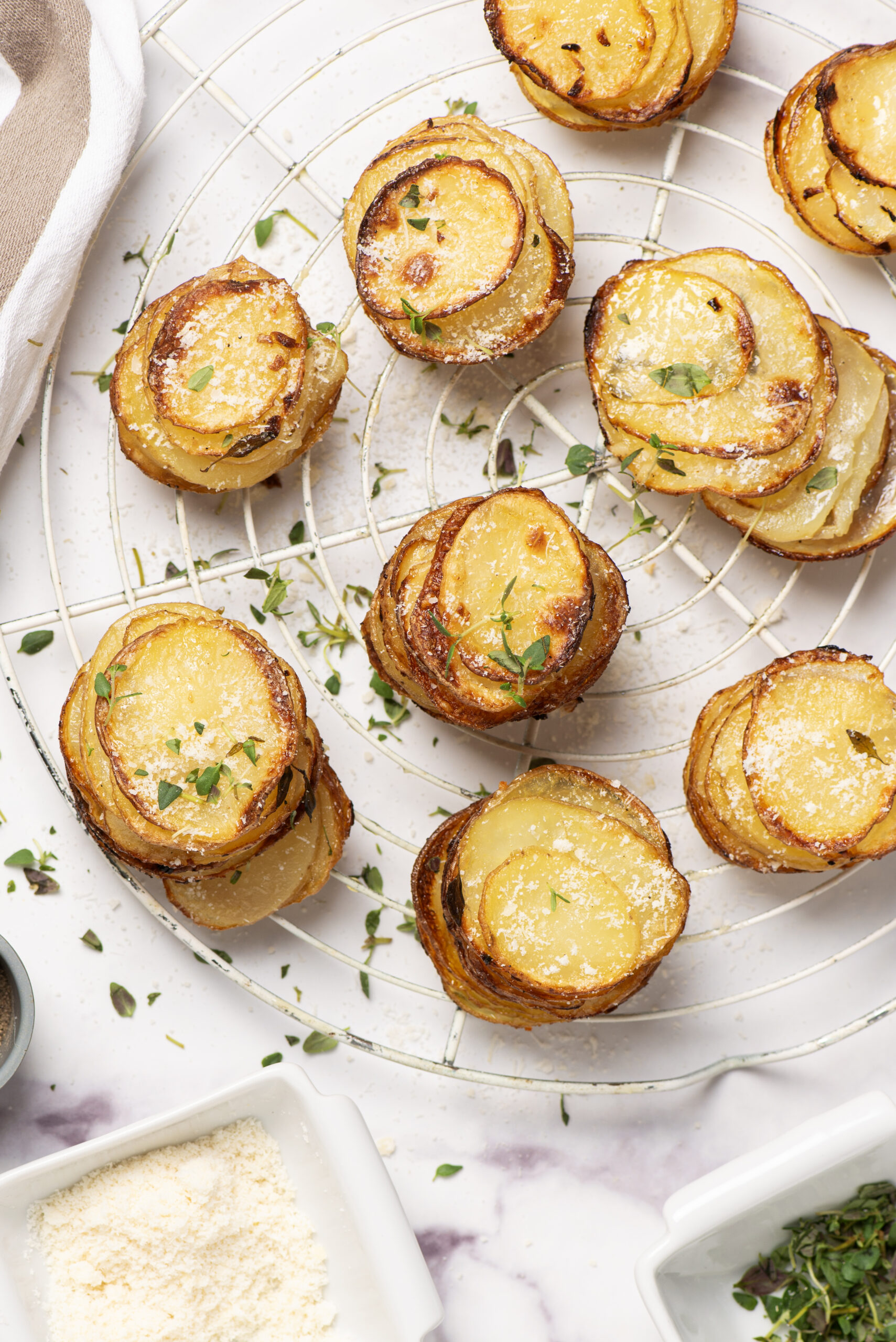 Potato Stacks in Muffin Tins - foodfaithfitness