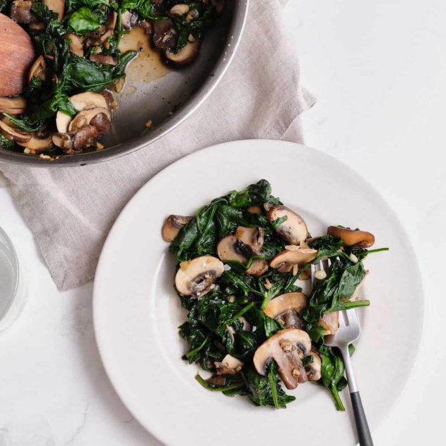 Spinach and Mushroom Recipe