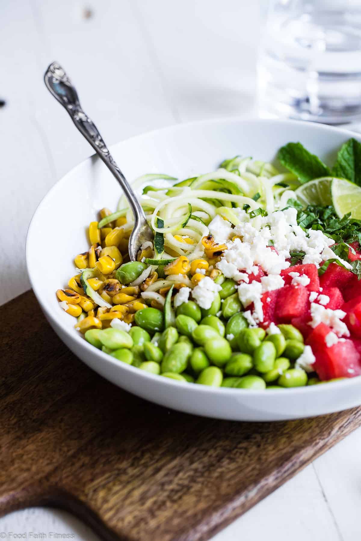 Summer Grilled Corn and Watermelon Power Bowls - Loaded with bright, fresh, Summer flavors and packed with plant based protein! These tangy, sweet and DELICIOUS bowls are going to be your go to for easy, weeknight Summer dinners! | #Foodfaithfitness | #Glutenfree #Healthy #Vegetarian #Watermelon #Corn Summer Grilled Corn and Watermelon Power Bowls - Loaded with bright, fresh, Summer flavors and packed with plant based protein! These tangy, sweet and DELICIOUS bowls are going to be your go to for easy, weeknight Summer dinners! | #Foodfaithfitness | #Glutenfree #Healthy #Vegetarian #Watermelon #Corn